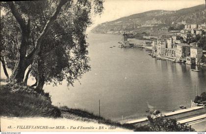 CPA Villefranche sur mer Vue d'ensemble