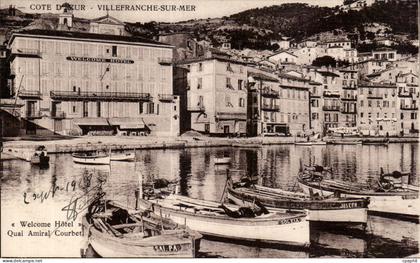 Villefranche sur Mer - Welcome Hotel - Quai Amiral Courbet - CPA