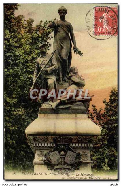 CPA Villefranche Sur Saone Le Monument des Combattants de 1870 1871 Militaria