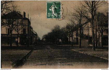 CPA  Carte Postale  France  Villejuif  Point Terminus du Tramway 1909   VM108352ok