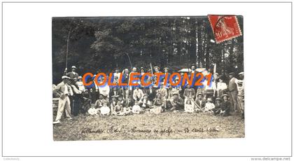 VILLEMEUX SUR EURE .... CARTE PHOTO .... CONCOURS DE PECHE 13 AOUT 1911