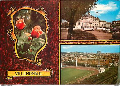 93 - Villemomble - Multivues - Automobiles - Stade - Fleurs - CPM - Voir Scans Recto-Verso