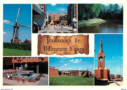 Carte Postale - 59 - Villeneuve d'Ascq - Multivues - Moulin à vent - Fontaine - Colonne Morris - CPM - Voir Scans Recto-