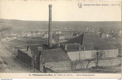 CPA Villeneuve-le-Roi par Ablon Usine Demonfaucon