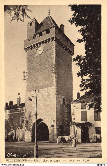 CPA Villeneuve Sur Lot Tour De Pujol