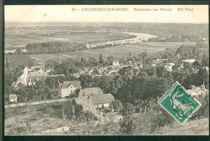 Villennes sur Seine -  Panorama sur Poissy