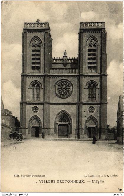 CPA Villers Bretonneux eglise (1502632)