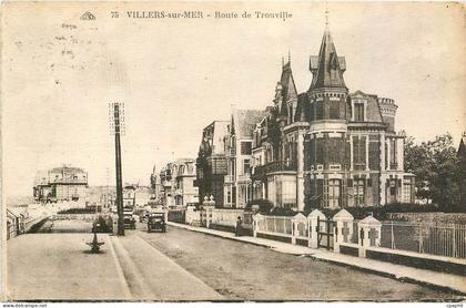 CPA Villers sur Mer Route de Trouville