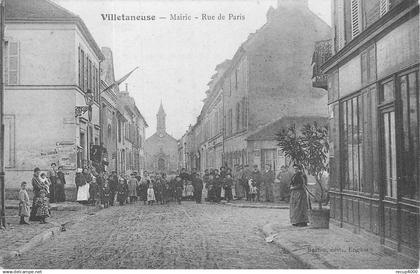 93 VILLETANEUSE  mairie rue de paris    2scans