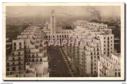 Villeurbanne CPA Nouveau centre d'urbanisme Vue prise d'une des tours de 18 etages
