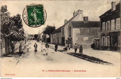 CPA VILLIERS-SAINT-GEORGES Grande Rue (1328847)