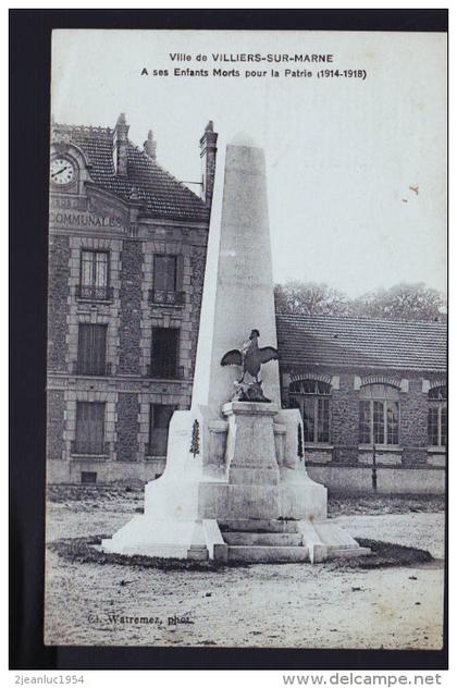 VILLIERS SUR MARNE MONUMENT