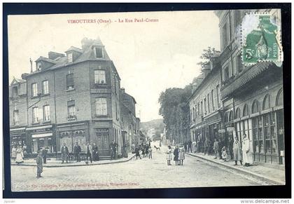 cpa du 61  Vimoutiers la rue Paul Creton    LIOB114