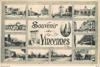 Carte Postale Ancienne - 94 - Vincennes - Souvenir de Vincennes - Multivues - CPA - Voir Scans Recto-Verso - Poscard - C