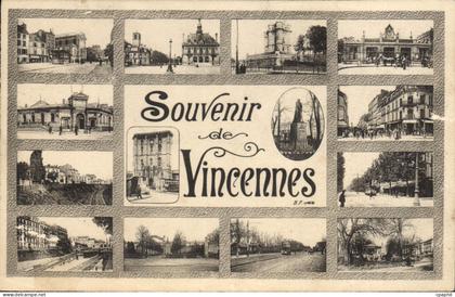 CPA Souvenir de Vincennes