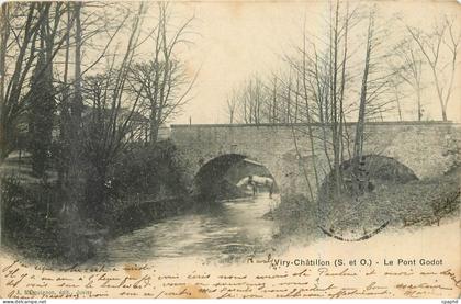 CPA Viry Chatillon S et O S et O Le Pont Godot