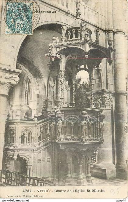 CPA Vitre Chaire de l'Eglise St Martin