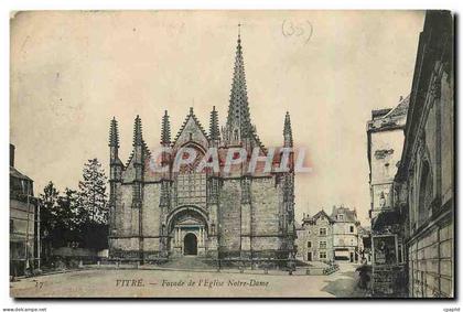 CPA Vitre Facade de l'Eglise Notre Dame