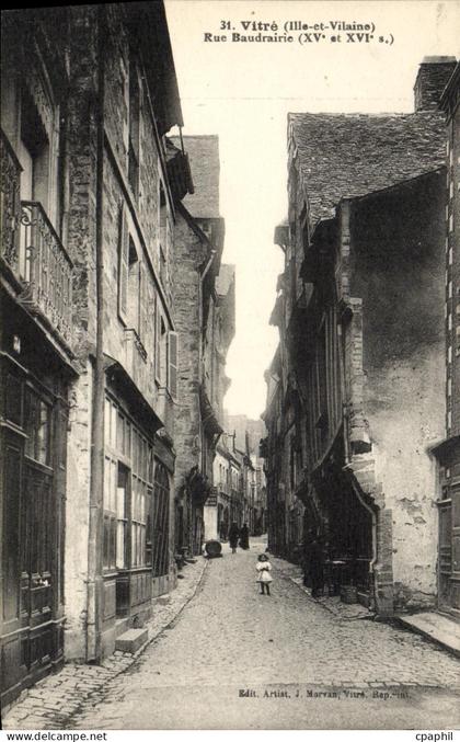 CPA Vitre Rue Baudrairie