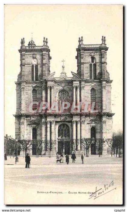 CPA Vitry Le Francois Eglise Notre Dame
