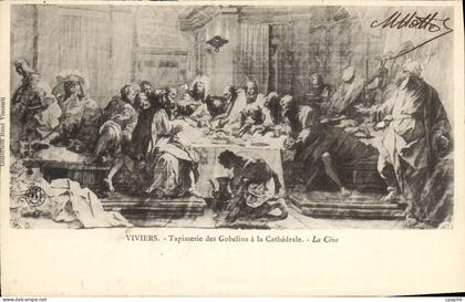CPA Viviers Tapisserie des Gobelins a la Cathedrale