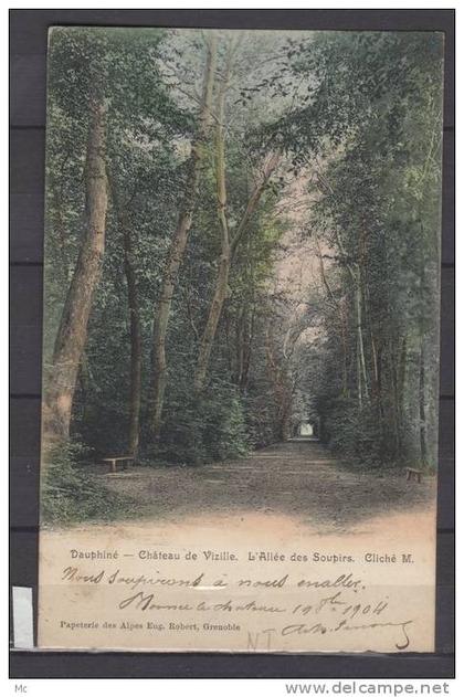 38 - Chateau de Vizille - l'Allée des Soupirs - Colorisée