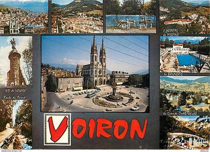 Carte Postale - 38 - Voiron - Multivues - Flamme Postale de Voiron - CPM - Voir Scans Recto-Verso - Poscard - Carta Post