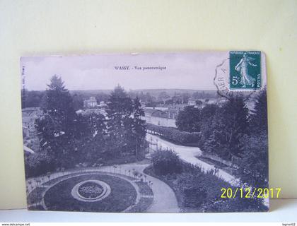 WASSY (HAUTE MARNE) LES ARBRES. VUE PANORAMIQUE.