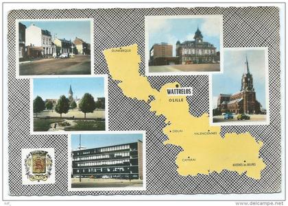 CPSM COLORISEE WATTRELOS, NORD 59