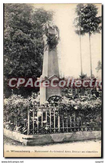 CPA Wissembourg Monument Du General Abel Douay
