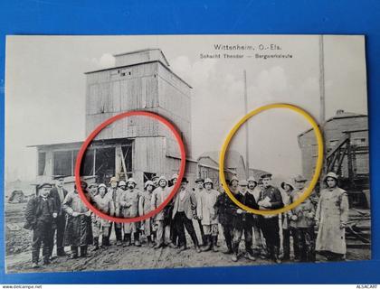 Wittenheim , schlacht Theodor , bergwerksleute , mine de potasse , rare