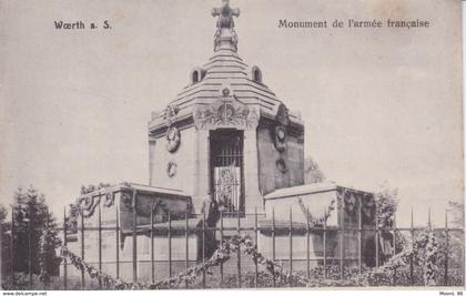 67 - BAS RHIN - WOERTH sur SAUER - MONUMENT DE L'ARMEE FRANCAISE
