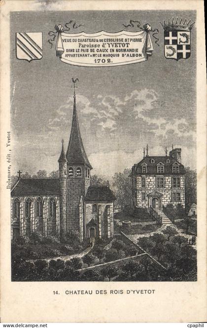 CPA Yvetot Chateau Des Rois