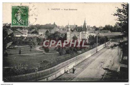 Yvetot - Vue Generale - CPA