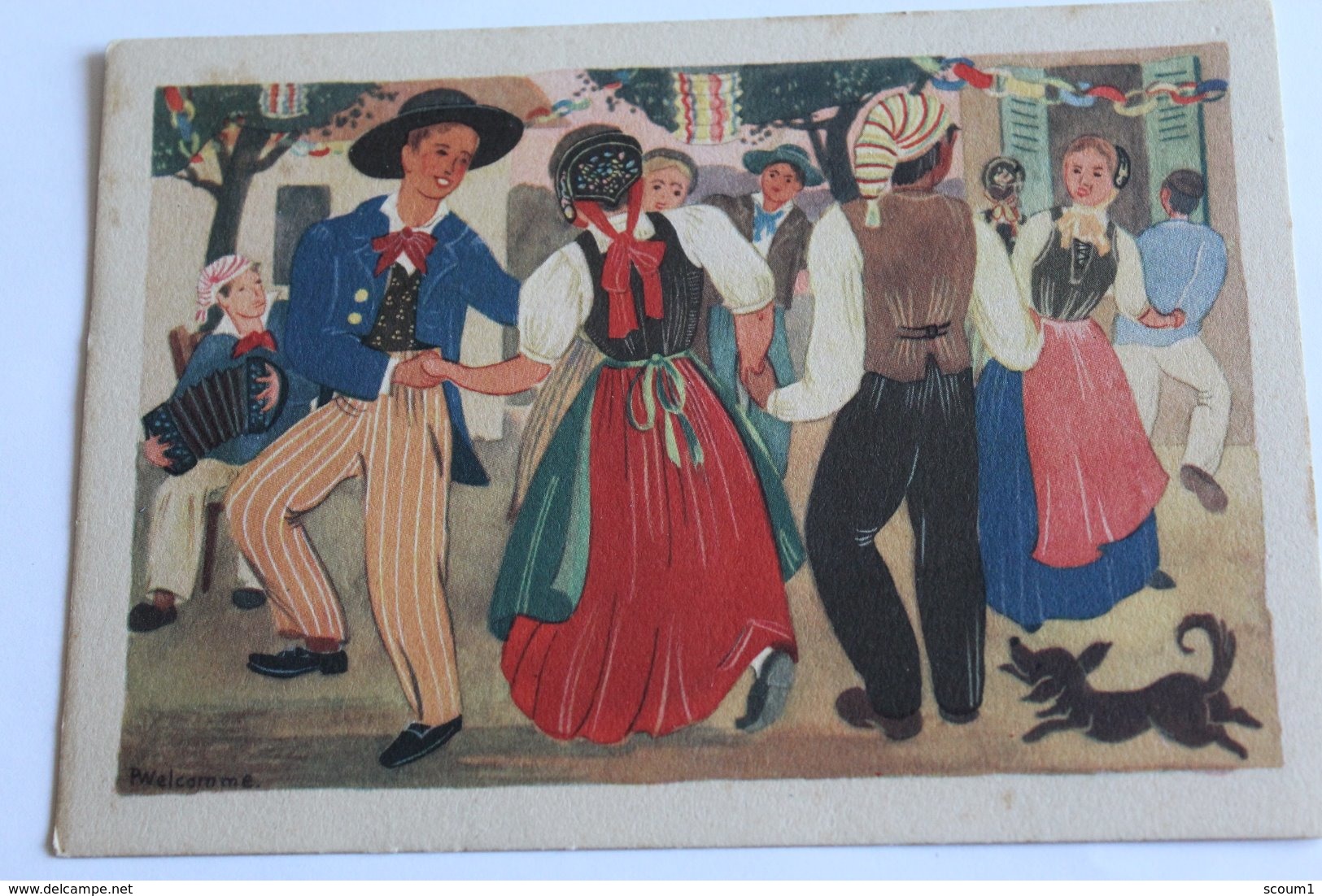 franche comté - rigodom -  d'aprés une aquarelle de p welcomme