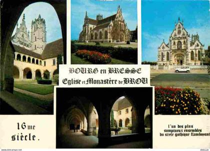 01 - Bourg en Bresse - Eglise de Brou - intérieur de l'Eglise de Brou - Multivues - CPM - Voir Scans Recto-Verso