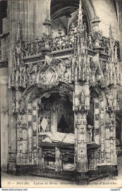 CPA Bourg Eglise de Brou