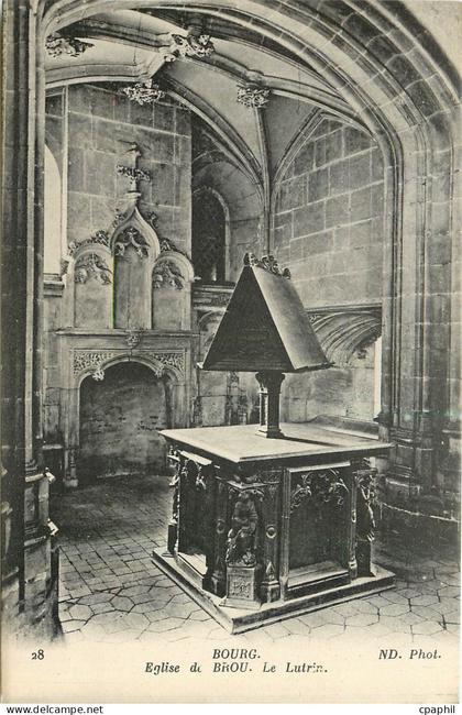 CPA Bourg Eglise de Brou Le Lutrin