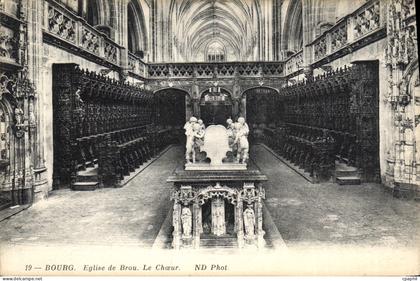 CPA Eglise de Brou Le Choeaur