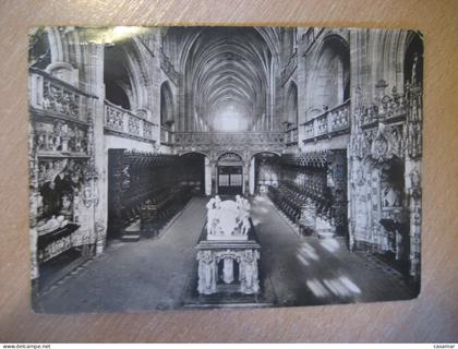 BOURG EN BRESSE Bourg-En-Bresse Eglise de Brou Choeur Nef Tombeaux Ain slight folded corner FRANCE postcard