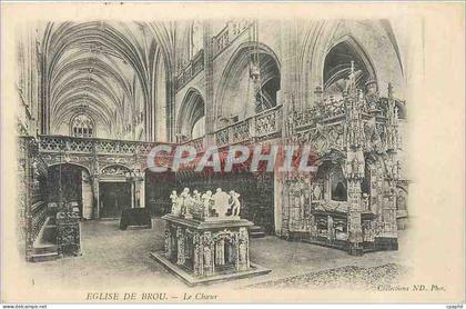 CPA Eglise de Brou-Le choeur