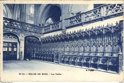 CPA Eglise De Brou Les Stalles