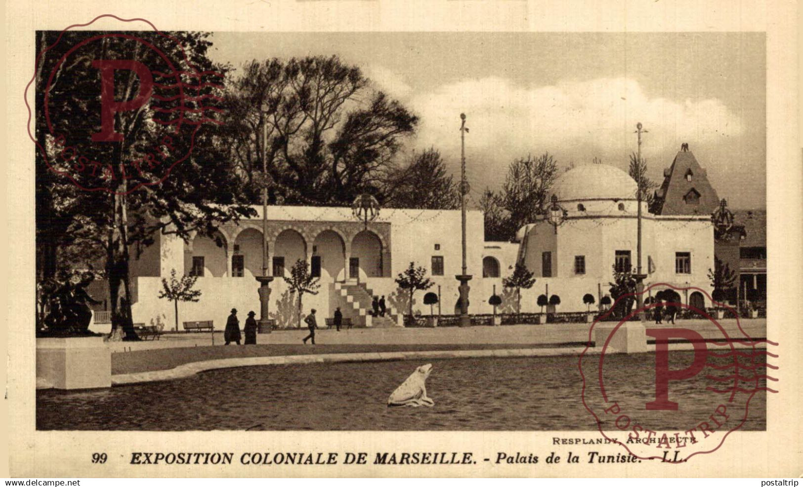 FRANCIA. FRANCE. 13 MARSEILLE, EXPOSITION COLONIALE, PALAIS DE LA TUNISIE