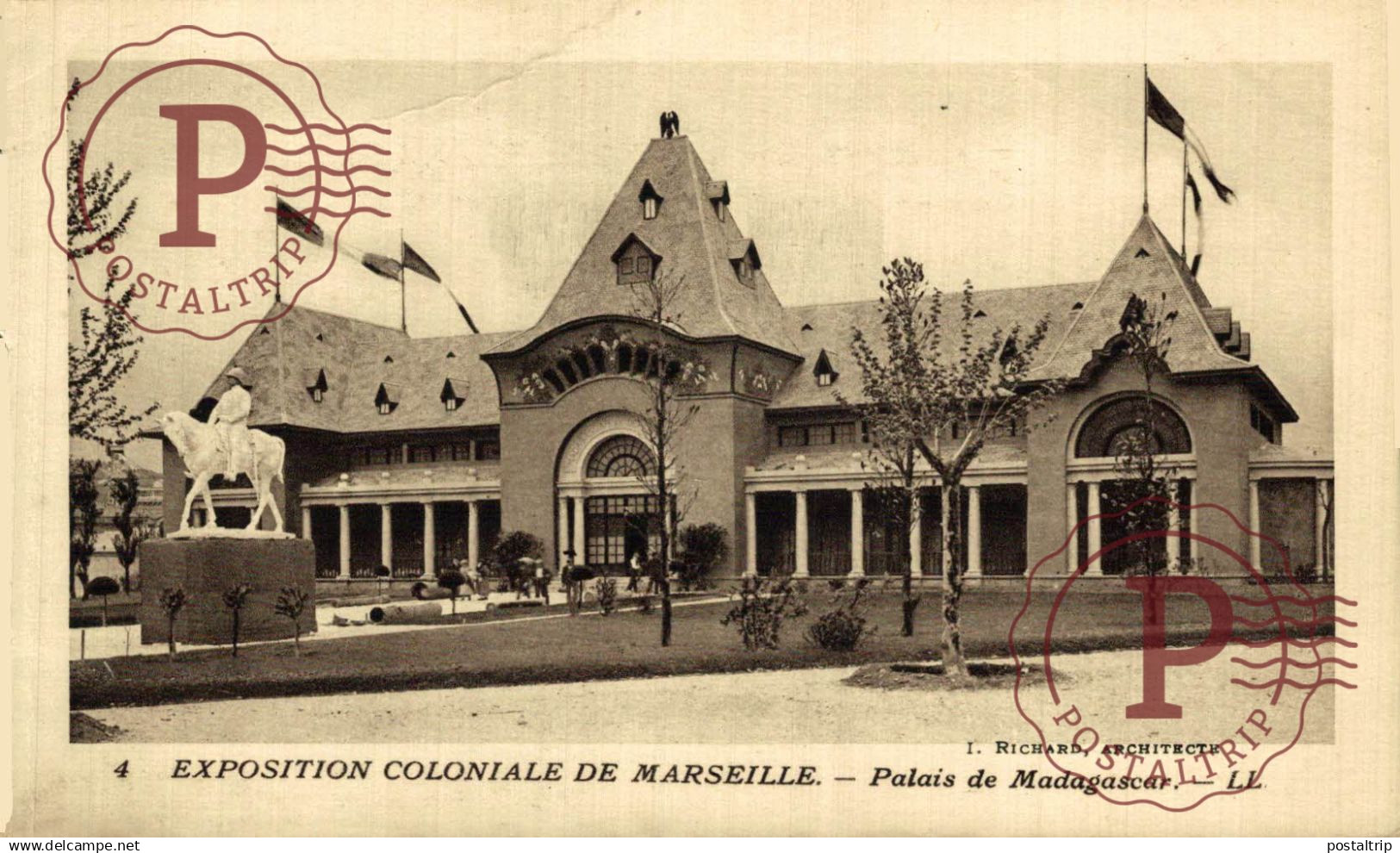 FRANCIA. FRANCE. 13 MARSEILLE, EXPOSITION COLONIALE, PALAIS DE MADAGASCAR