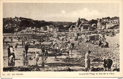 CPA Le Havre La grande plage et Cap de la Heve