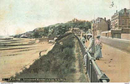 CPA Le Havre le Boulevard Maritime et le Cap de la Heve