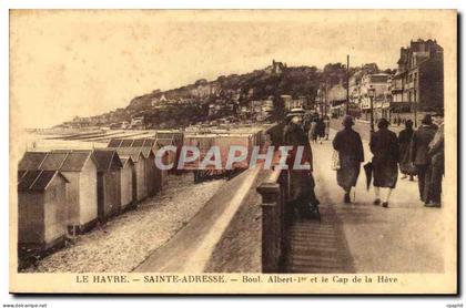 CPA Le Havre Sainte Adresse Boul Albert 1er et el CAp de la Heve