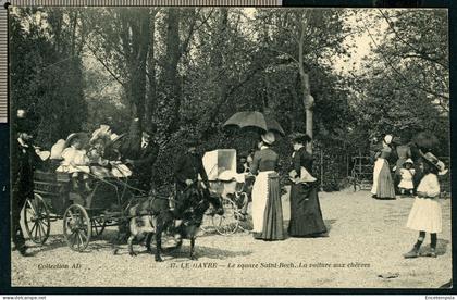 Carte Postale - France - Le Havre - Le Square Saint Roch - La Voiture aux Chèvres (CP27707)