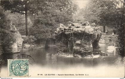 CPA La Havre Square Saint Roch La Grotte