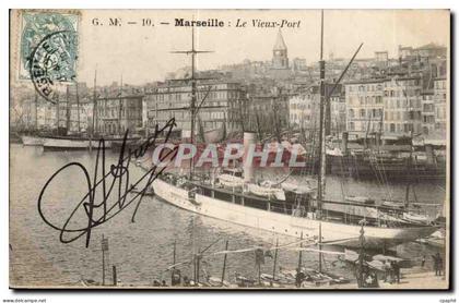 Marseille - Le Vieux Port - bateau - CPA